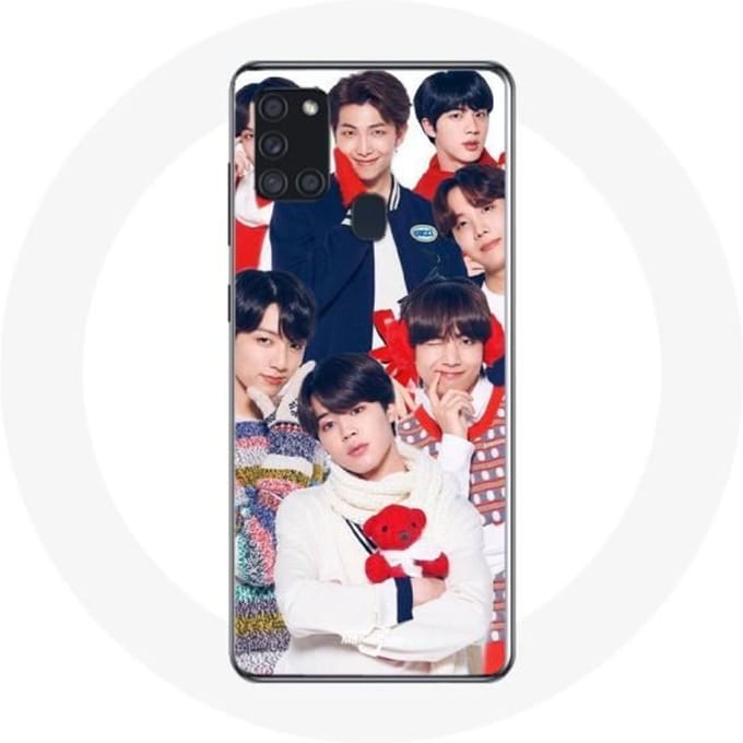 Coque pour Samsung Galaxy A21s BTS Affiche Memebers Cadeau de Noël 2023