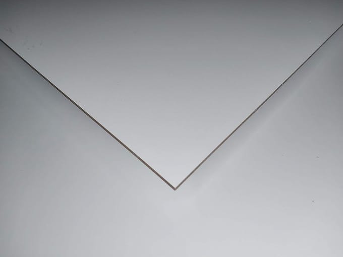 Gevelplaat HPL - Bouwcompactplaat - Buitenafwerking - UV-bestendig - 1000x250x6mm - Wit