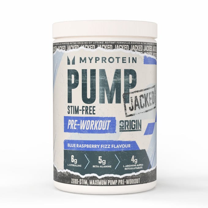 Origin Jacked Pump - 625G - 25servings - Blue Raspberry Fizz