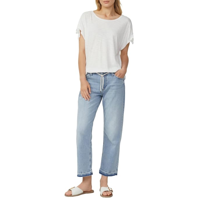 s.Oliver - female - T-shirt met vlamgarenstructuur en rimpels