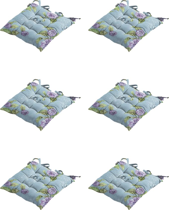 Madison - Zitkussen - Universeel - 6x - 46x46cm - Blossom Lila - Blauw