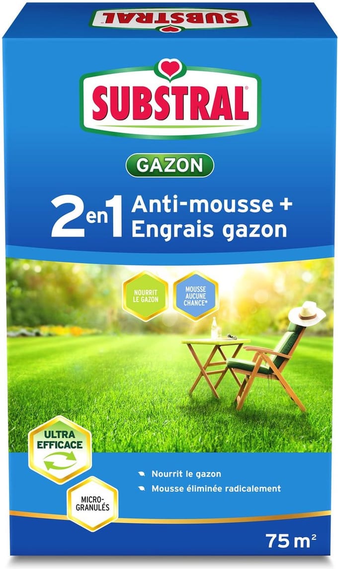 Gazonmest + anti-mos - 75 m²
