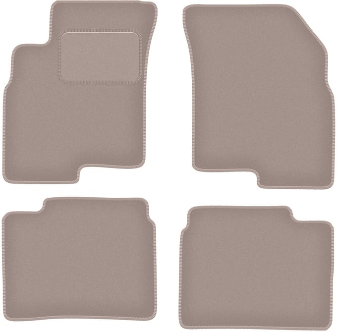 Beige veloursmatten voor: Kia Optima II sedan (2005-2010)
