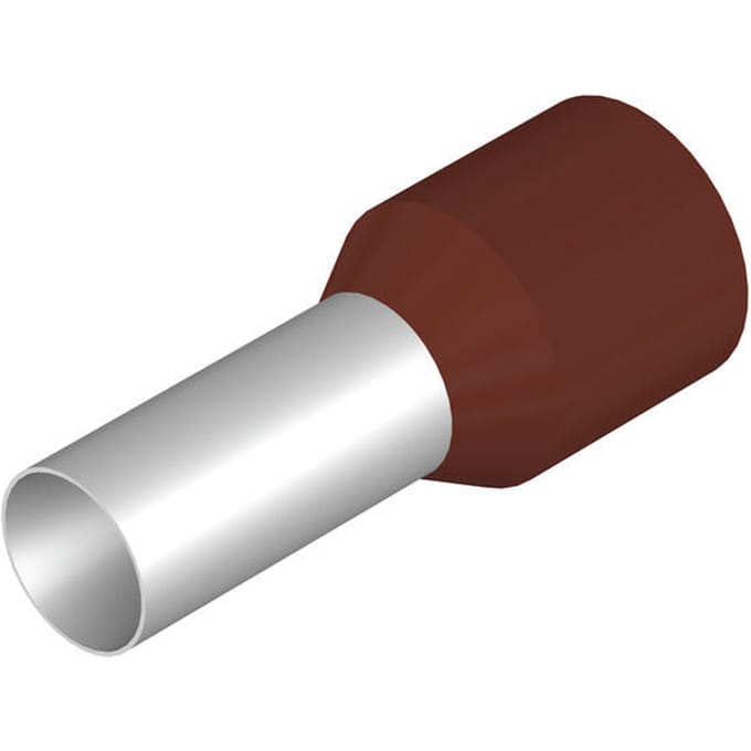 Weidmüller 0317000000 Adereindhulzen 25 mm² Deels geïsoleerd Bruin 50 stuk(s)
