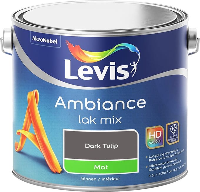 Levis - Ambiance Lak Mat Mix - Dark Tulip - Mengverf - 2,5 L