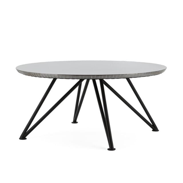Furnilux - Salontafel - Geborsteld zilver aluminium 92 x 92 cm