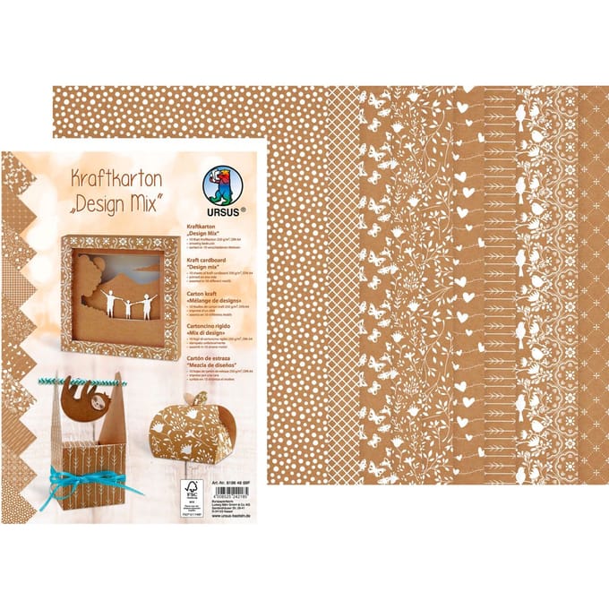 Kraft bord "Design Mix"