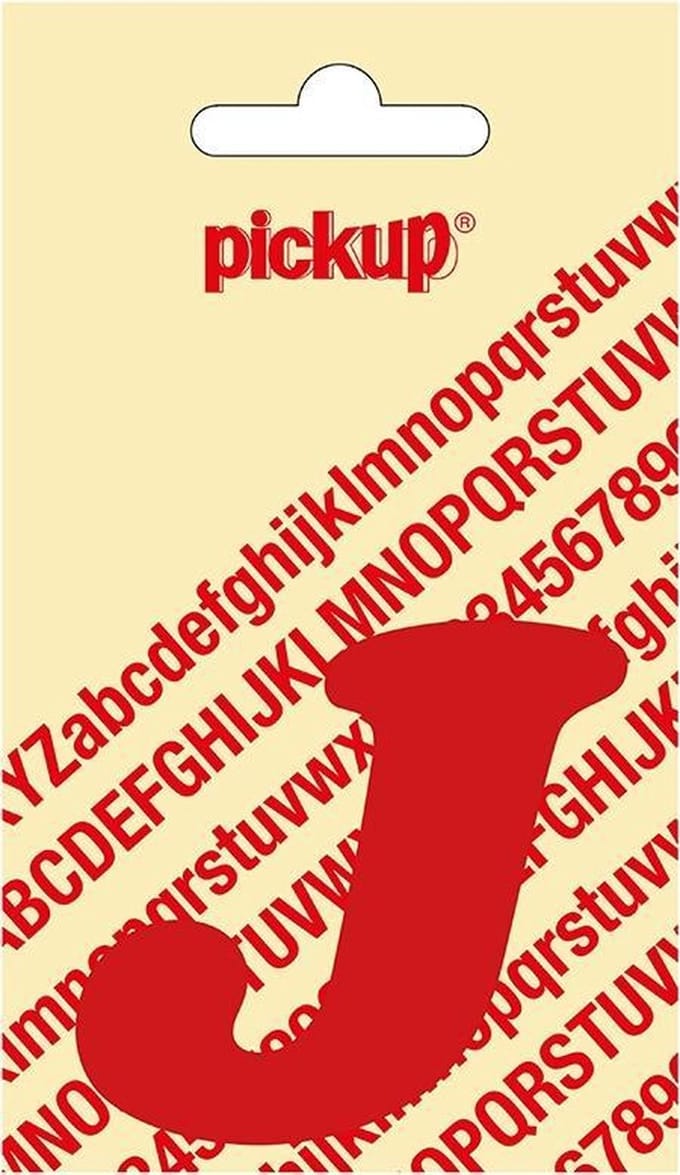 Pickup plakletter CooperBlack 60 mm - rood J