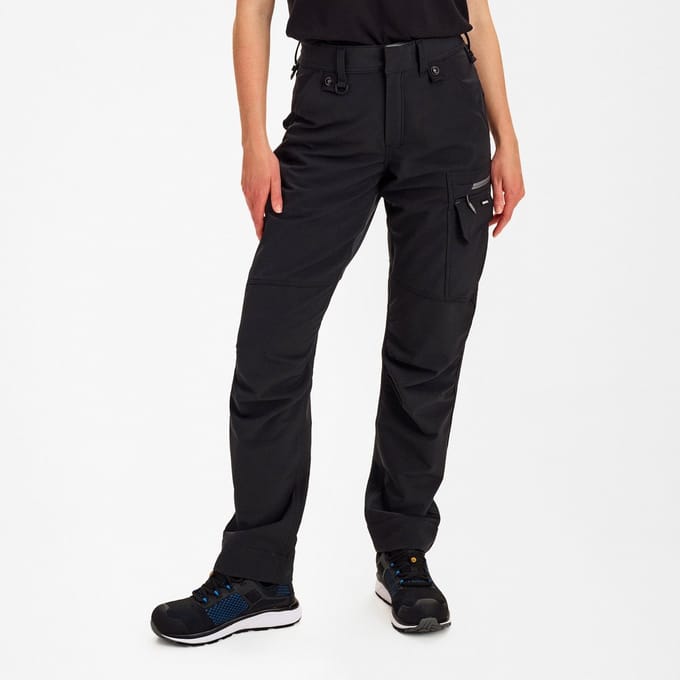 Engel Entire monteursbroek met 4-weg stretch voor dames 2342-234 - Black / Anthracite Grey - 48