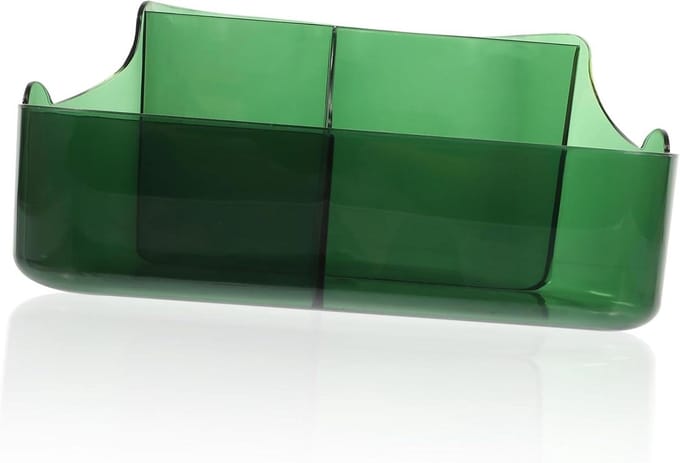 Make-up Organizer - Opbergdoos Decoratief - Bureau Decoratie - Meerdere Compartimenten - 23.6 x 15.5 x 10.7 cm - Groen