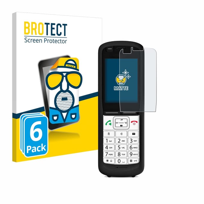BROTECT - Screenprotector voor Unify OpenScape DECT Phone R6 - Folie Beschermfolie matte 6 Stuks