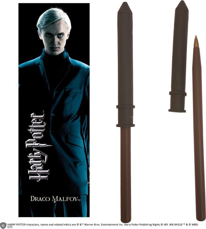 Noble Collection Toverstaf Harry Potter: Draco Wand And Bookmark