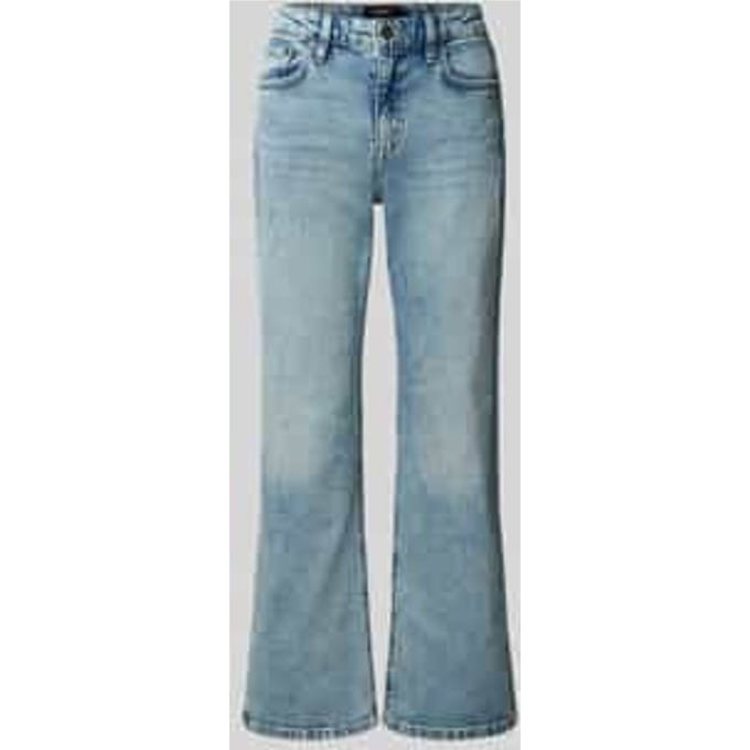 straight fit jeans van katoenmix