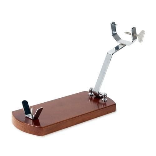 Jamonero pliant - Buarfe - Laqué noyer - Acier chromé - Pratique et compact
