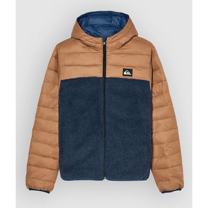 Quiksilver Scaly Reversible Jas Bruin 16 Years Jongen