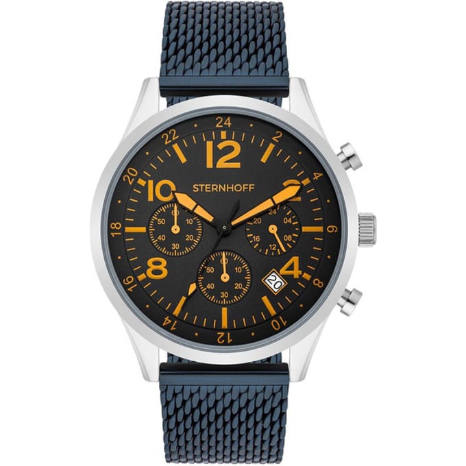 Sternhoff ST800 Chronograaf Blauw Mesh | 10050106