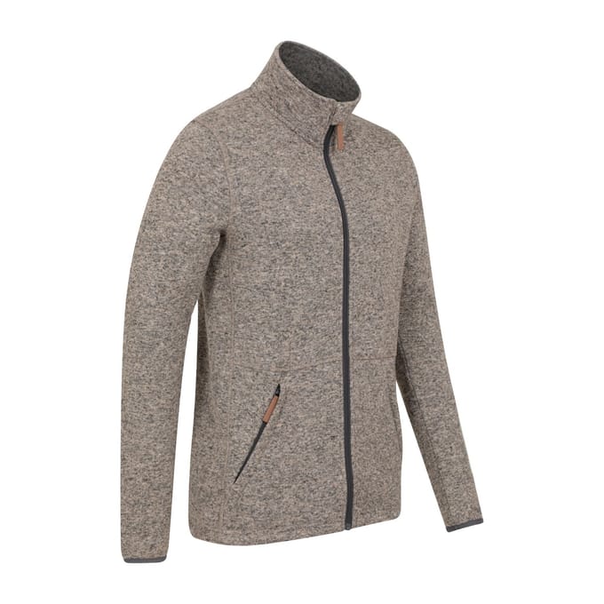 Mountain Warehouse Heren Idris III Full Zip Fleecejack (Beige)