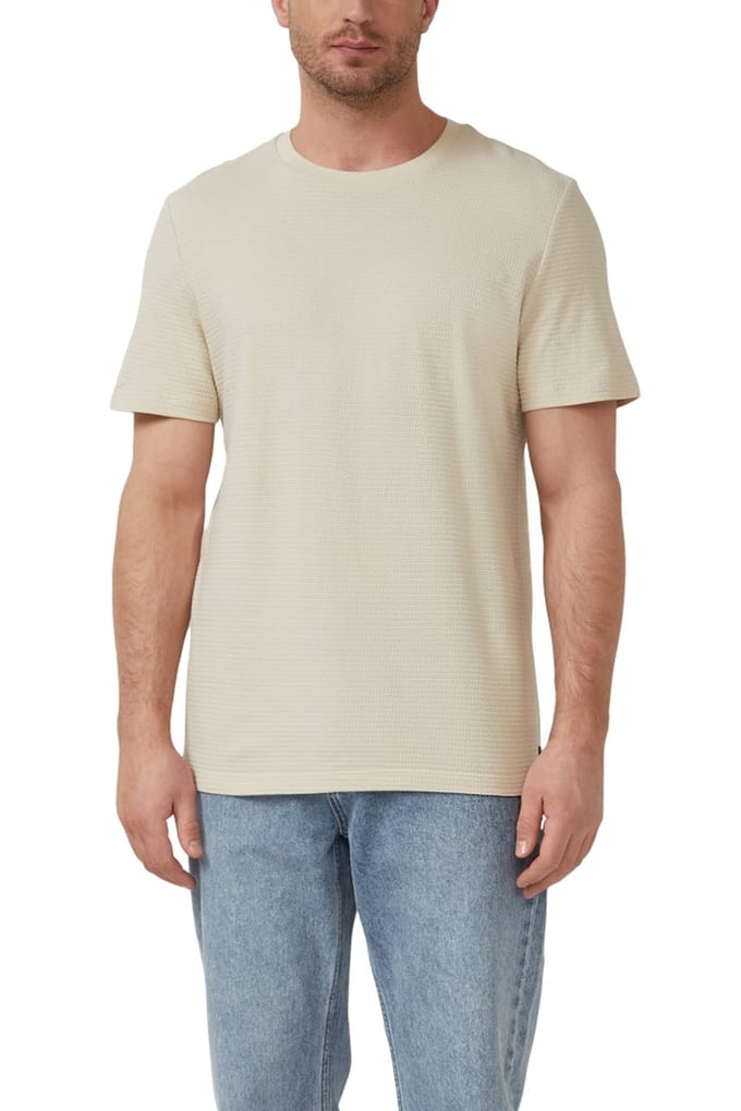 s.Oliver  T-shirts Beige Maat: S | Basic T-Shirts Outlet | Heren | Beige