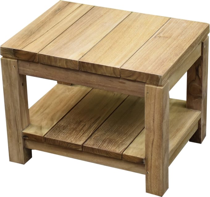 Canadian bijzettafel 35x47xH37 cm teak