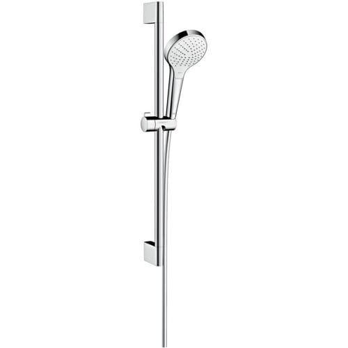 Hansgrohe Croma Select S Vario EcoSmart Glijstangset - 65 cm - Wit / Chroom - diameter douchekop 110 mm - 3 straalsoorten