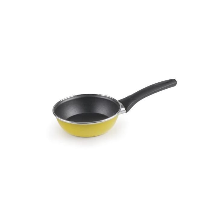 Poêle - IBILI - 14 cm - Acier émaillé vitrifié - Antiadhésif - Compatible induction jaune