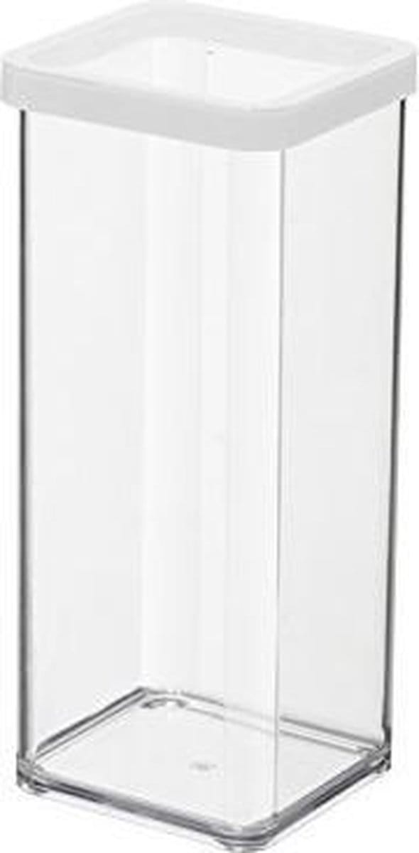 Rotho Loft voedselbewaardozen - met witte siliconenafdichtring - 1,5 liter - transparant