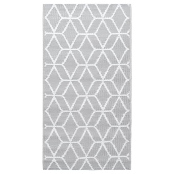 vidaXL - Buitenkleed - ARAKIL - 160x230 - cm - PP - grijs