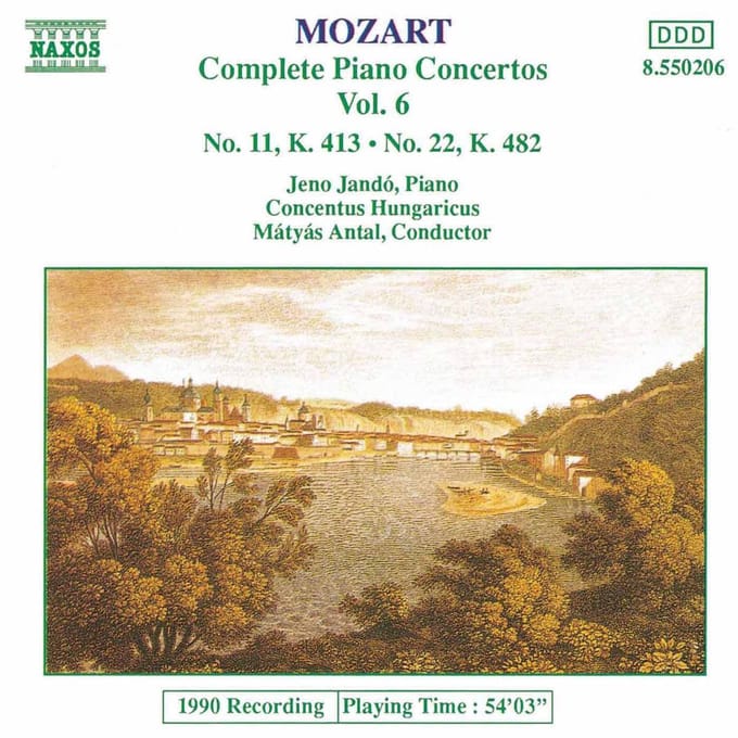 Jeno Jandó - Mozart: Piano Concertos 6 (CD)