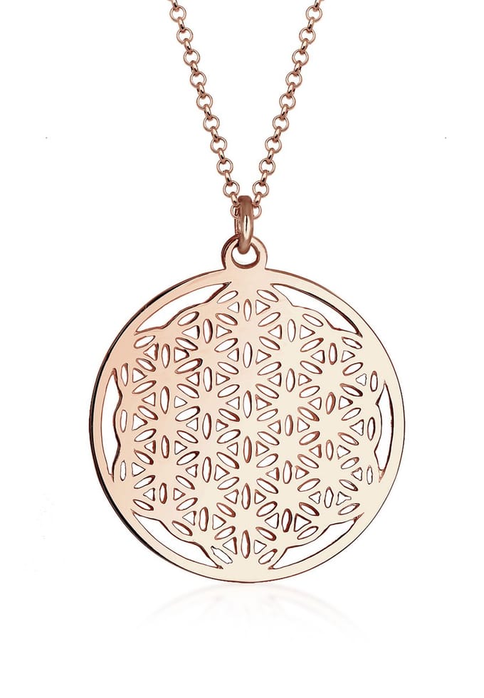 Elli - Halsketting - Ornament Lebensblume Symbol 925 Sterling Silber - Dames