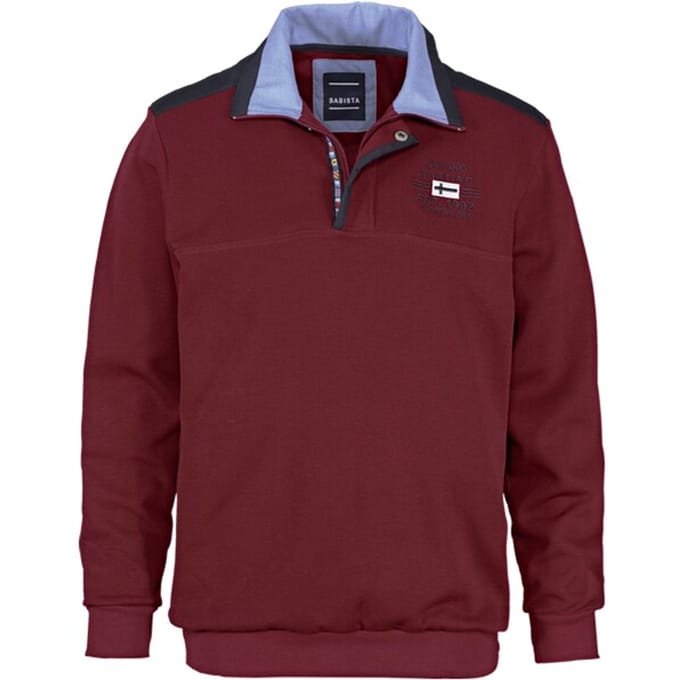 Babista herren Sweatshirt - 52/54 - rood - Plus Size