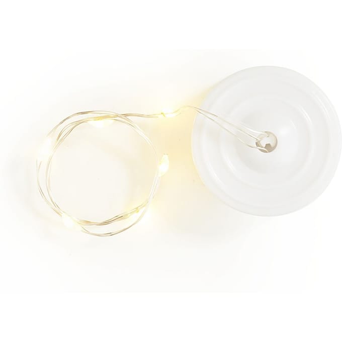 CC LED String of Lights, L: 27 cm, silver, 1 pc