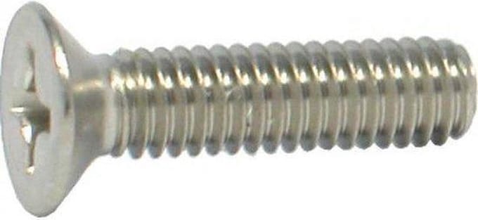 metaalschroef rvs platkop M3 x 12 (200st.)