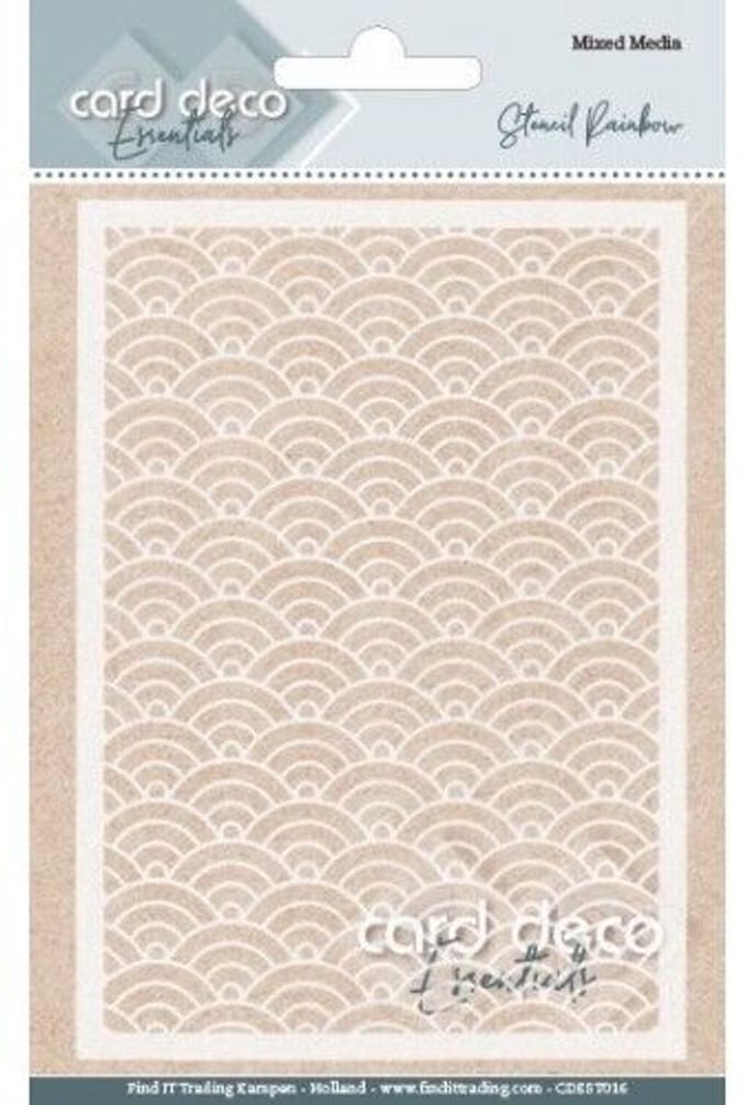 Card Deco Essentials - Mixed Media Stencil - Rainbow