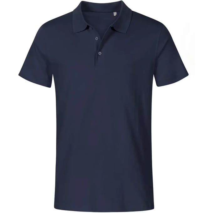Herenpolo 'Jersey' met korte mouwen Navy - M