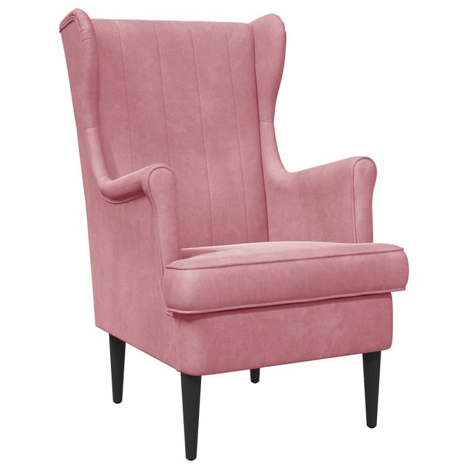 vidaXL - Fauteuil - Roze - Fluweel