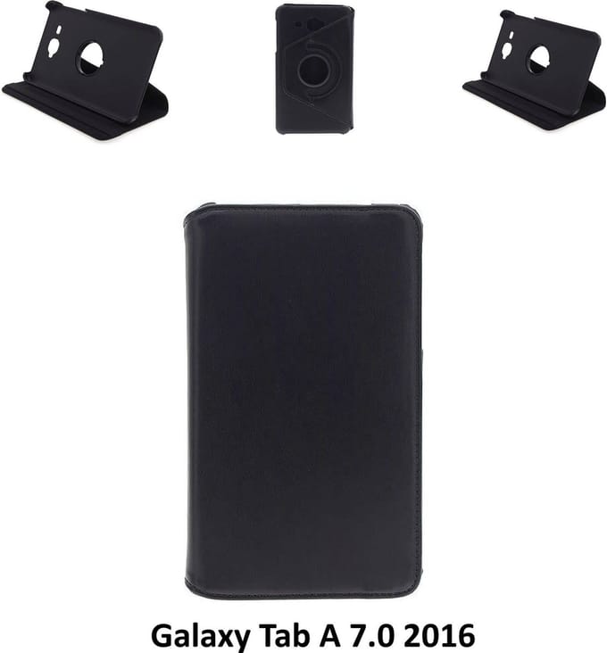 Samsung Galaxy Tab A 7.0 (2016) Draaibare tablethoes Zwart voor bescherming van tablet (T285)