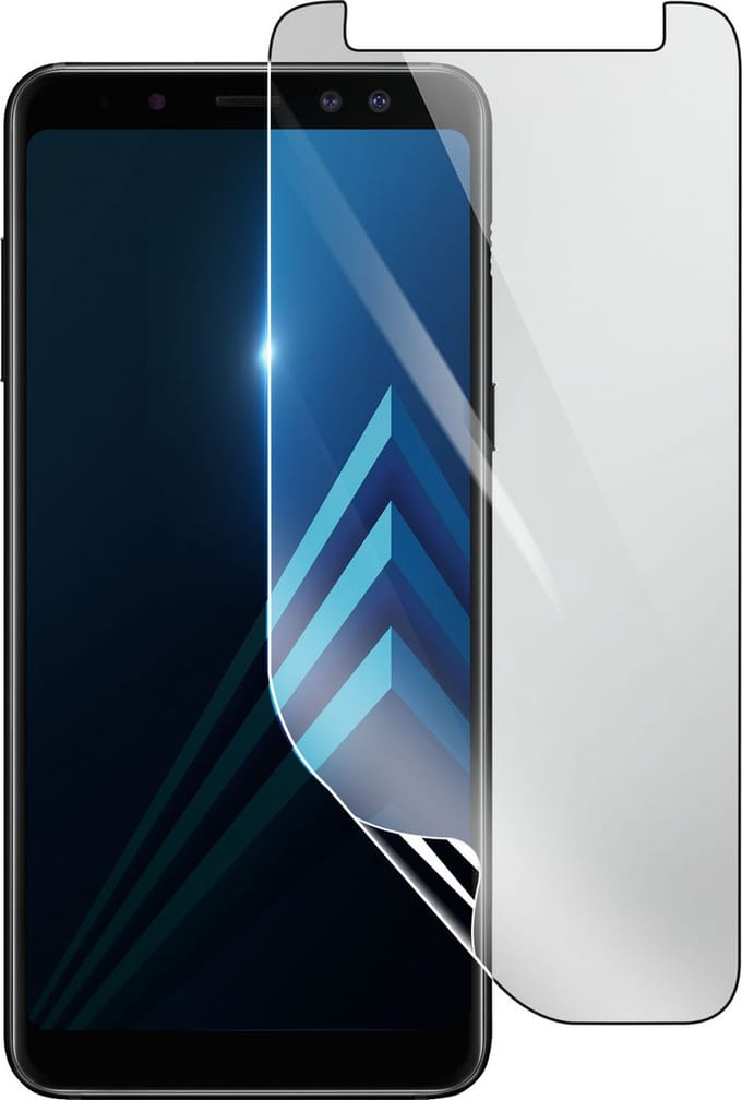 3mk, Geschikt voor Samsung Galaxy A8 2018, Schokbestendige Hydrogel Screenprotector, Transparant