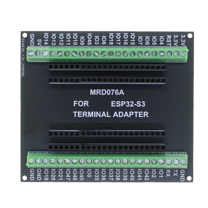 Klemmenblok Schild voor ESP32-S3 Ontwikkelbord - Eenvoudige Bedrading