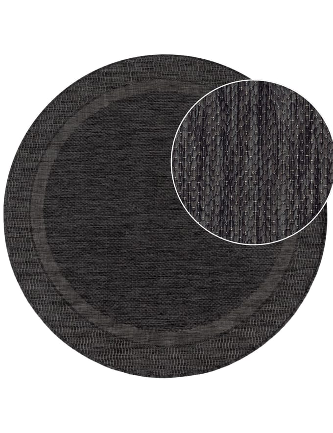 Binnen- en buitenkleed Romana groen 120 cm rond