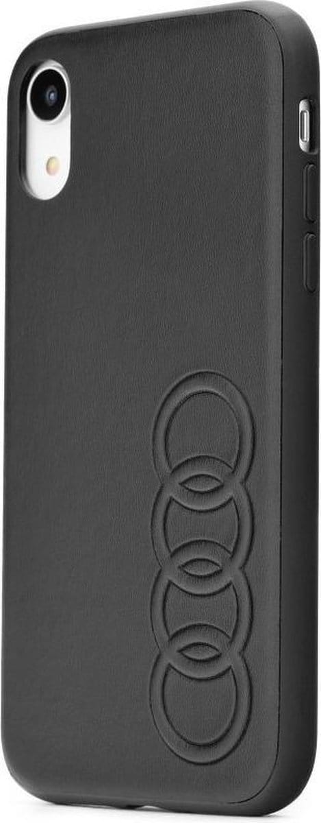 Audi Synthetic Leather Back Case - Geschikt voor Apple iPhone 11 Pro (5.8") - Zwart