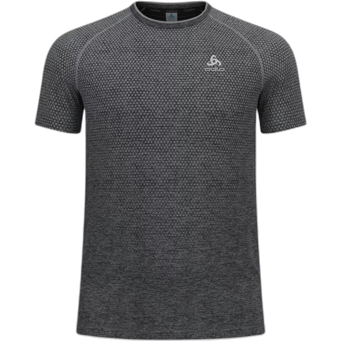 Odlo Crew Neck Essential Seamless Hardloopshirt Heren-Grijs