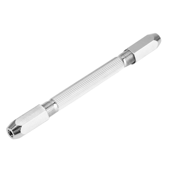 Mini Mèche Manuelle Micro de 03mm ?Étau à broche à double extrémité Outil de perçage manuel