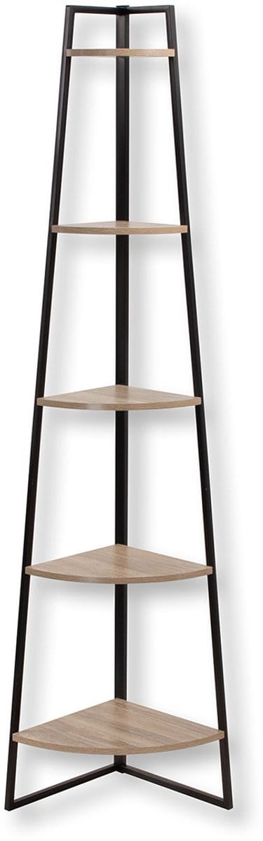 CALICOSY - Hoekplank 5 niveaus Houtdecor H180 cm - Colorado