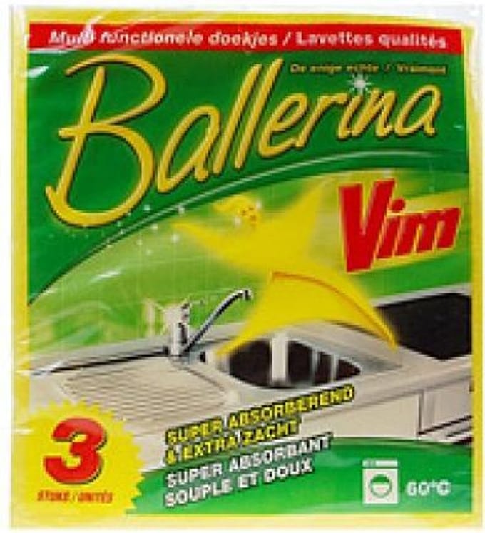 Vim Ballerina Doekjes 1 verpakking met 3 doekjes
