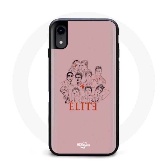 Coque pour iPhone XS - Elite - Saison 5 - Affiche personnages - Fanart - Logo