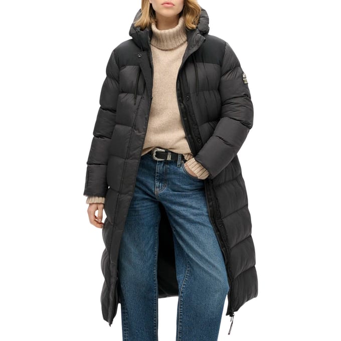 Superdry RIPSTOP LONGLINE PUFFER JACKET Dames Jas - Maat M