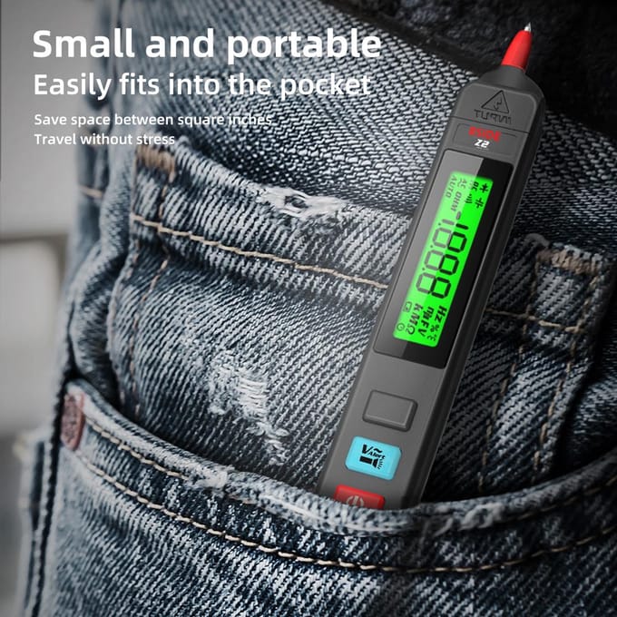 BSIDE Digitale AC-spanningstester Lekdetector Elektrische lekdetectiepen 0300V Contactloos without silicone cover