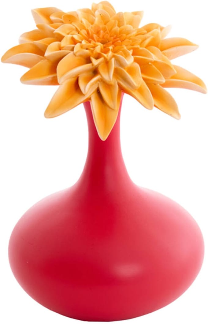 Light & Living vaas Deco - Salome - Roze/geel - 17x24.5 cm