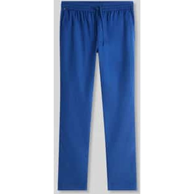 Tapered chino van linnenmix met trekkoord model 'HARLEM'