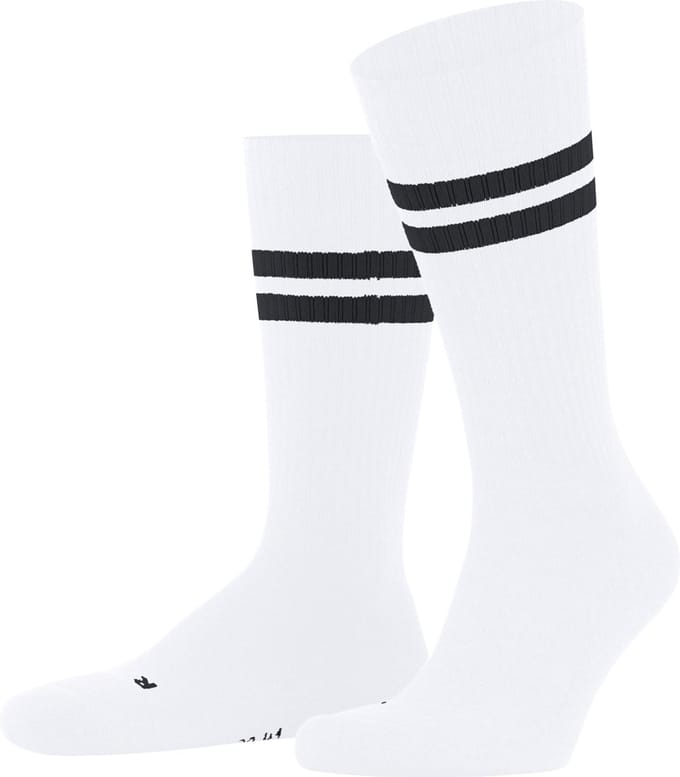 FALKE Dynamic gedessineerd katoen sokken unisex wit - maat 44-45